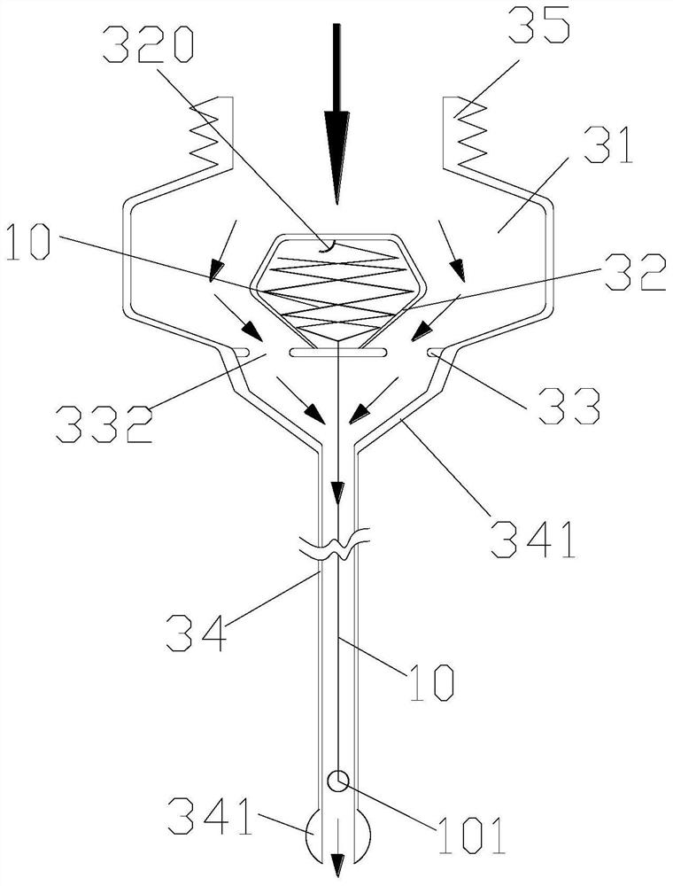 A strip tracing device suitable for anal fistula ducts