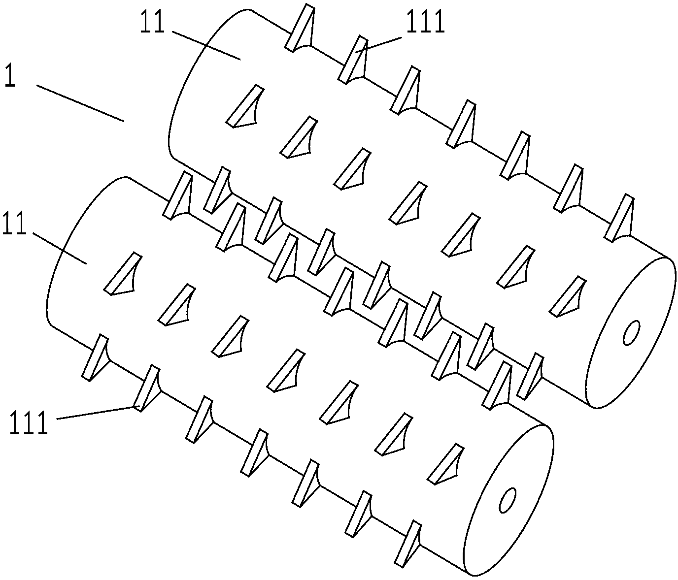 Diatomite crushing and drying device