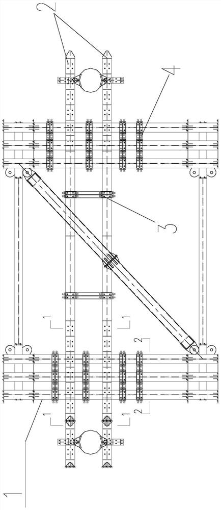 Section steel splicing device