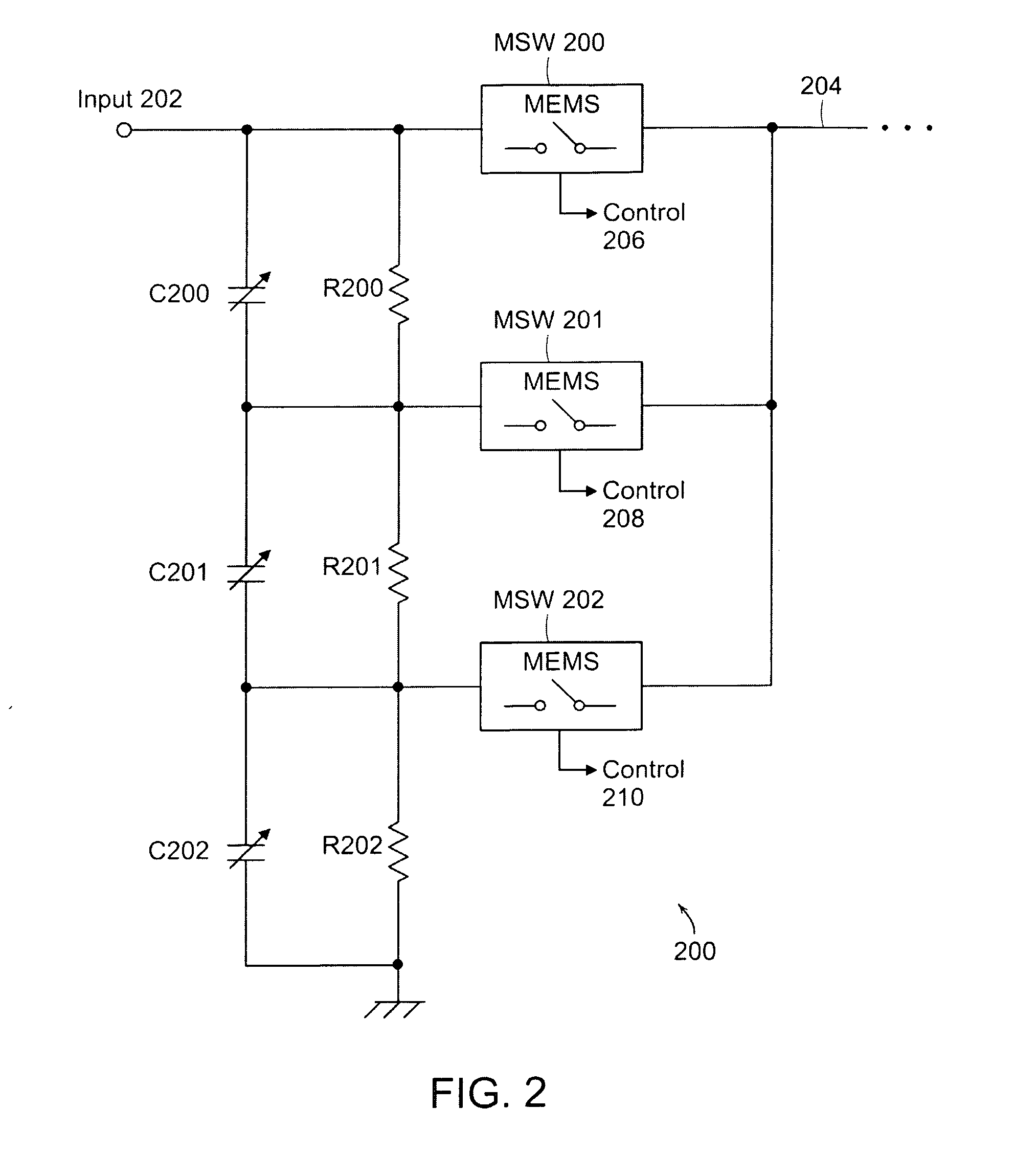 High-impedance attenuator