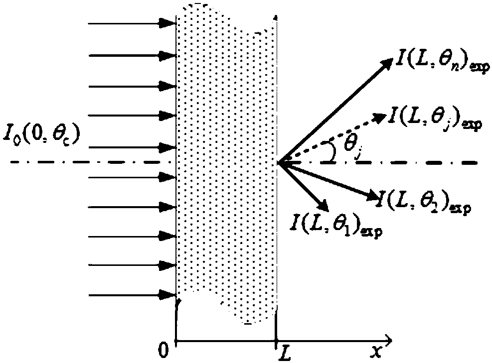 Dispersion medium multi-radiation characteristic parameter synergistic reconstruction method based on multi-angle scattered light signal optimal selection