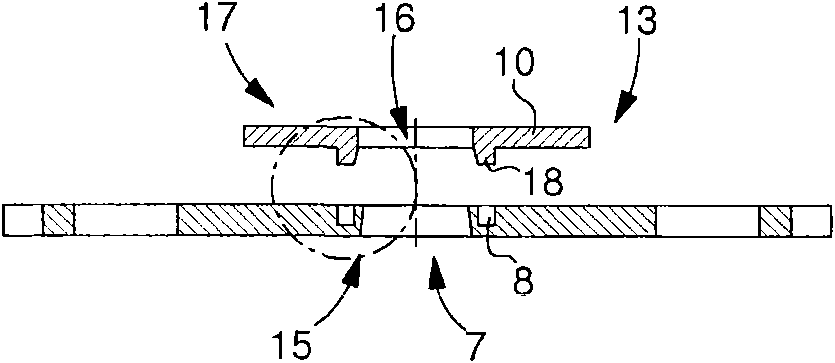 Radial clamping system for a timepiece component