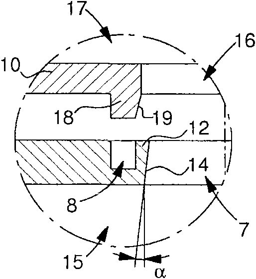 Radial clamping system for a timepiece component