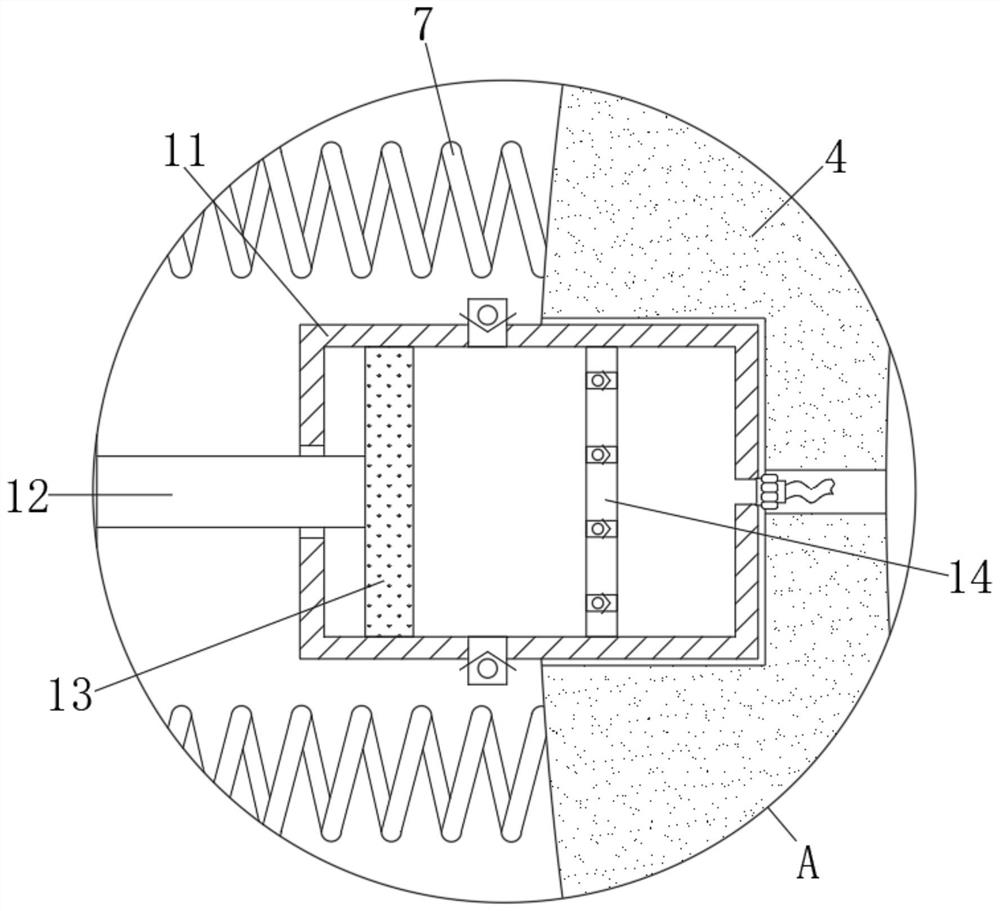 Device for noise reduction and heat dissipation of wall-mounted sound equipment based on new information technology