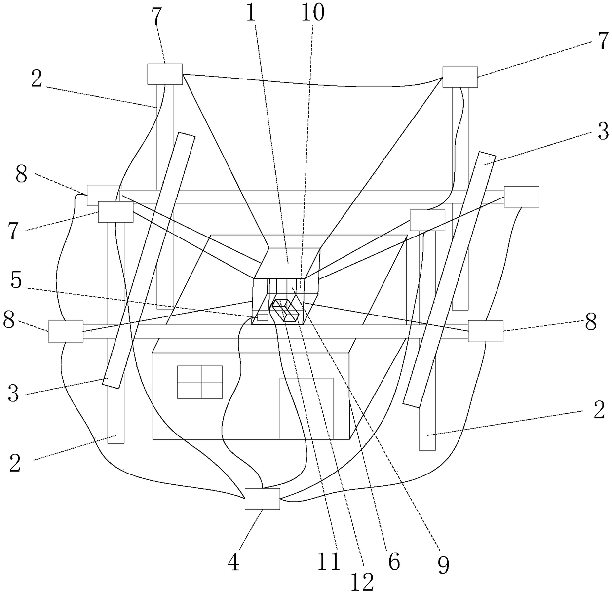 Roof damage repairing bracket