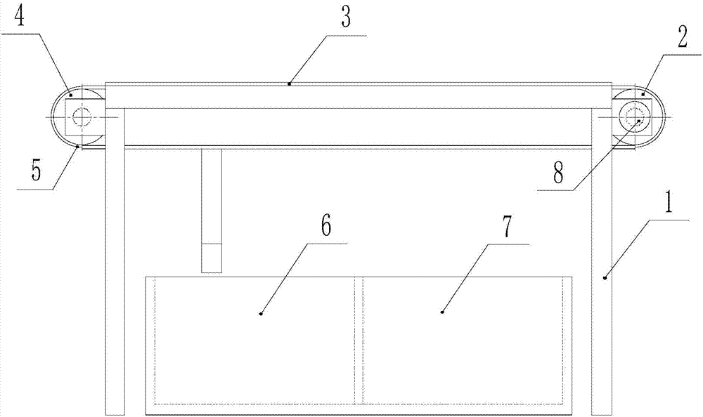 Dining device capable of automatically clearing garbage and laying tablecloth