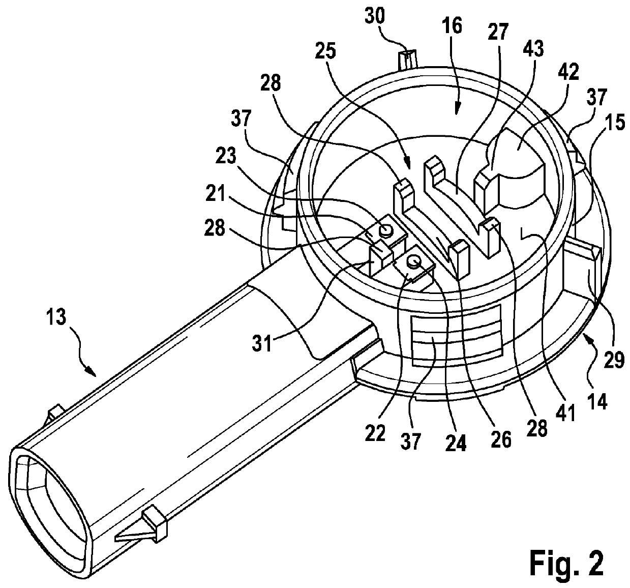 Sensor device, in particular for use in a motor vehicle