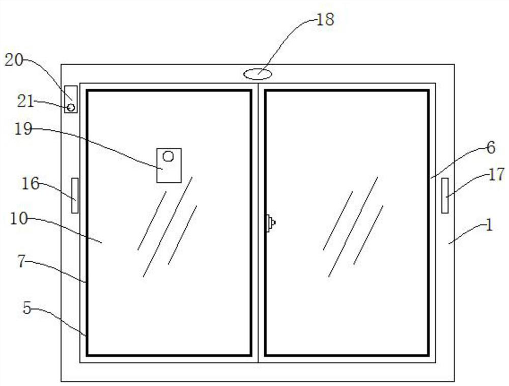 Intelligent alarm device for sliding door and window and use method thereof