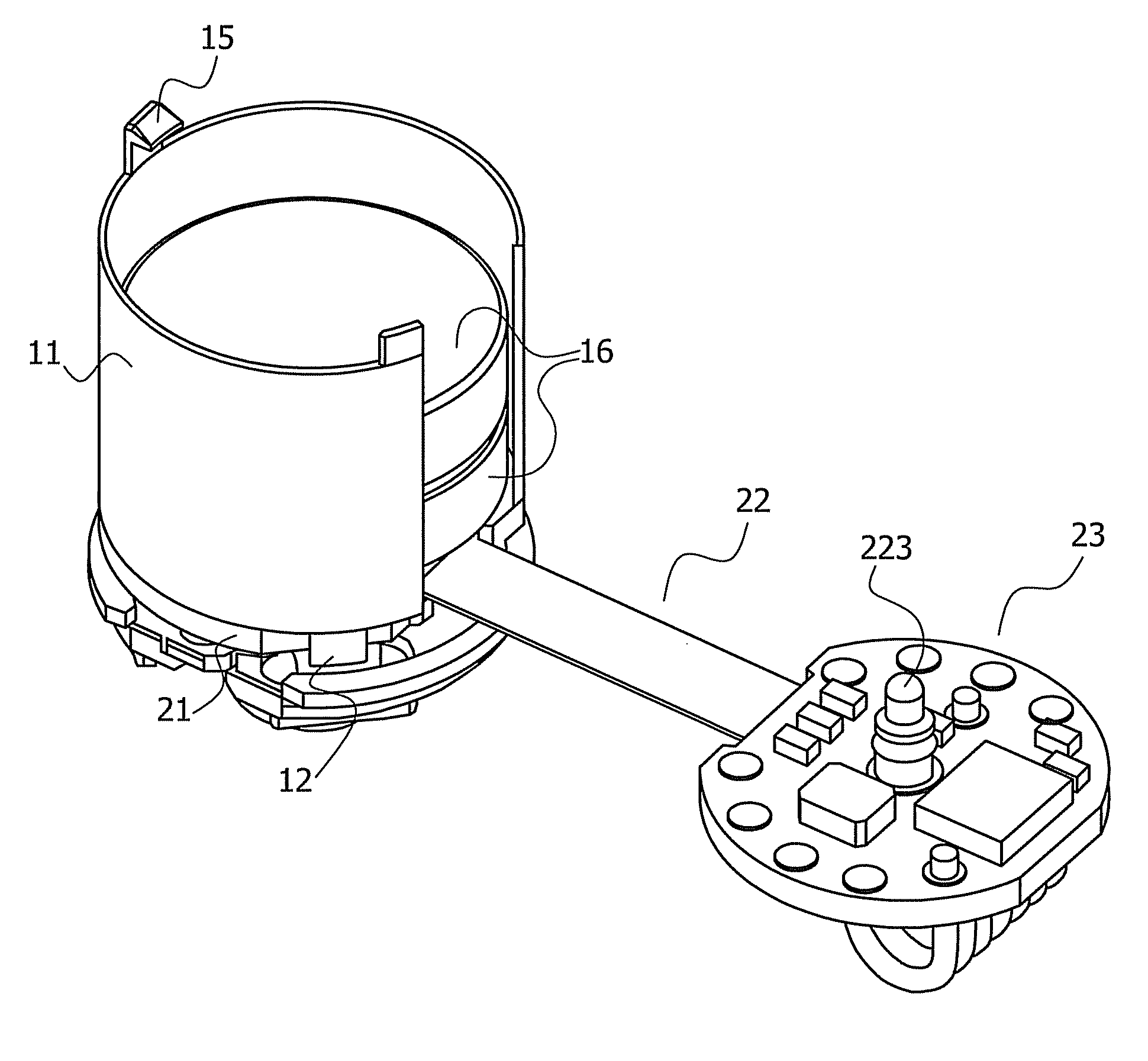 Device and method for assembling in vivo sensing devices