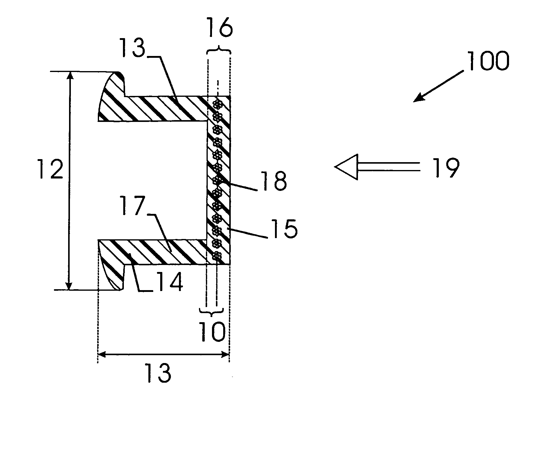 Reinforced impact beam