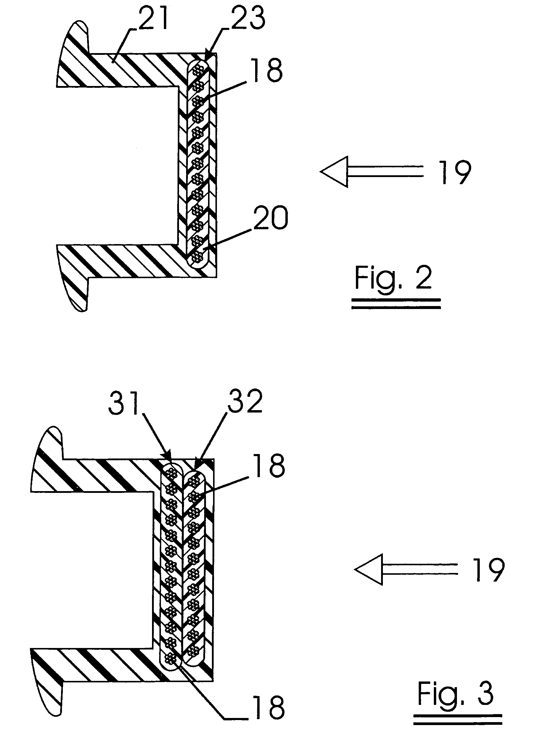 Reinforced impact beam