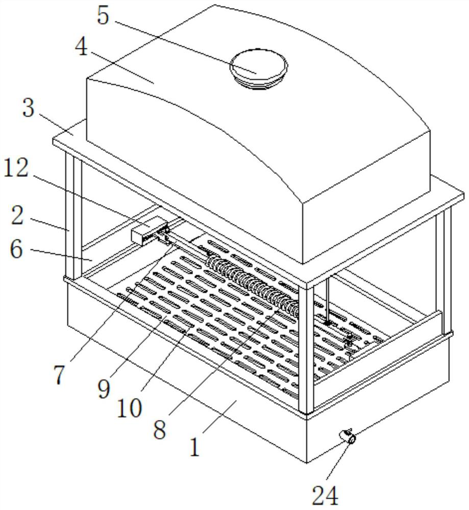 Automatic water supply bathing device for adult parrots