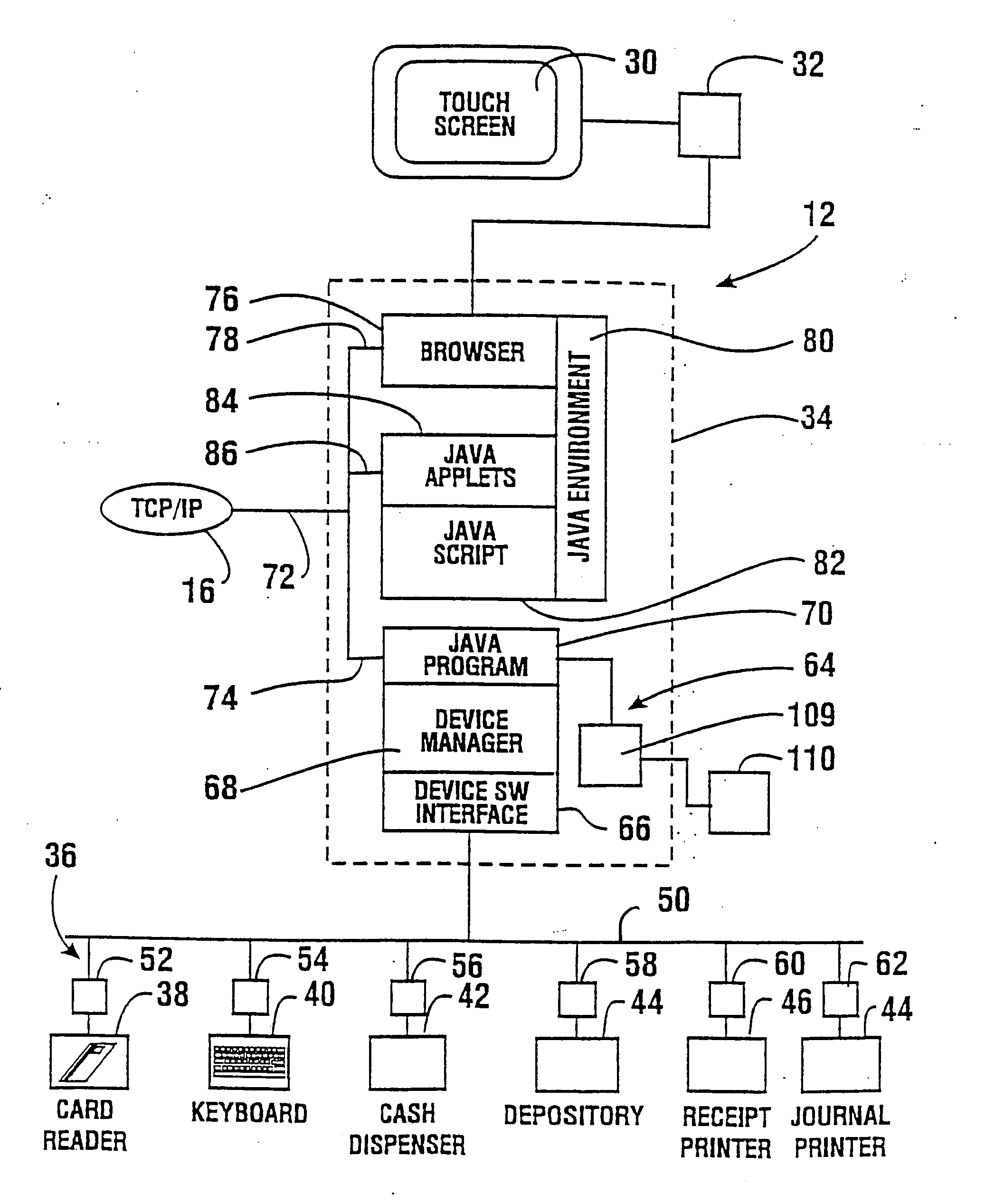 Automated banking machine system with multiple browsers