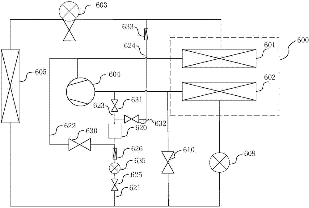 Heat pump air conditioning system and electric automobile