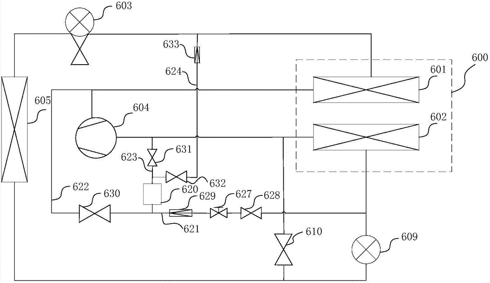 Heat pump air conditioning system and electric automobile