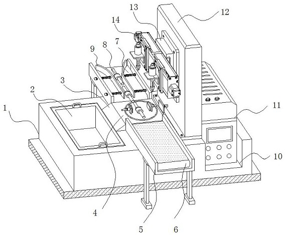 Automatic light emitting diode packaging detection device capable of automatically removing defective products