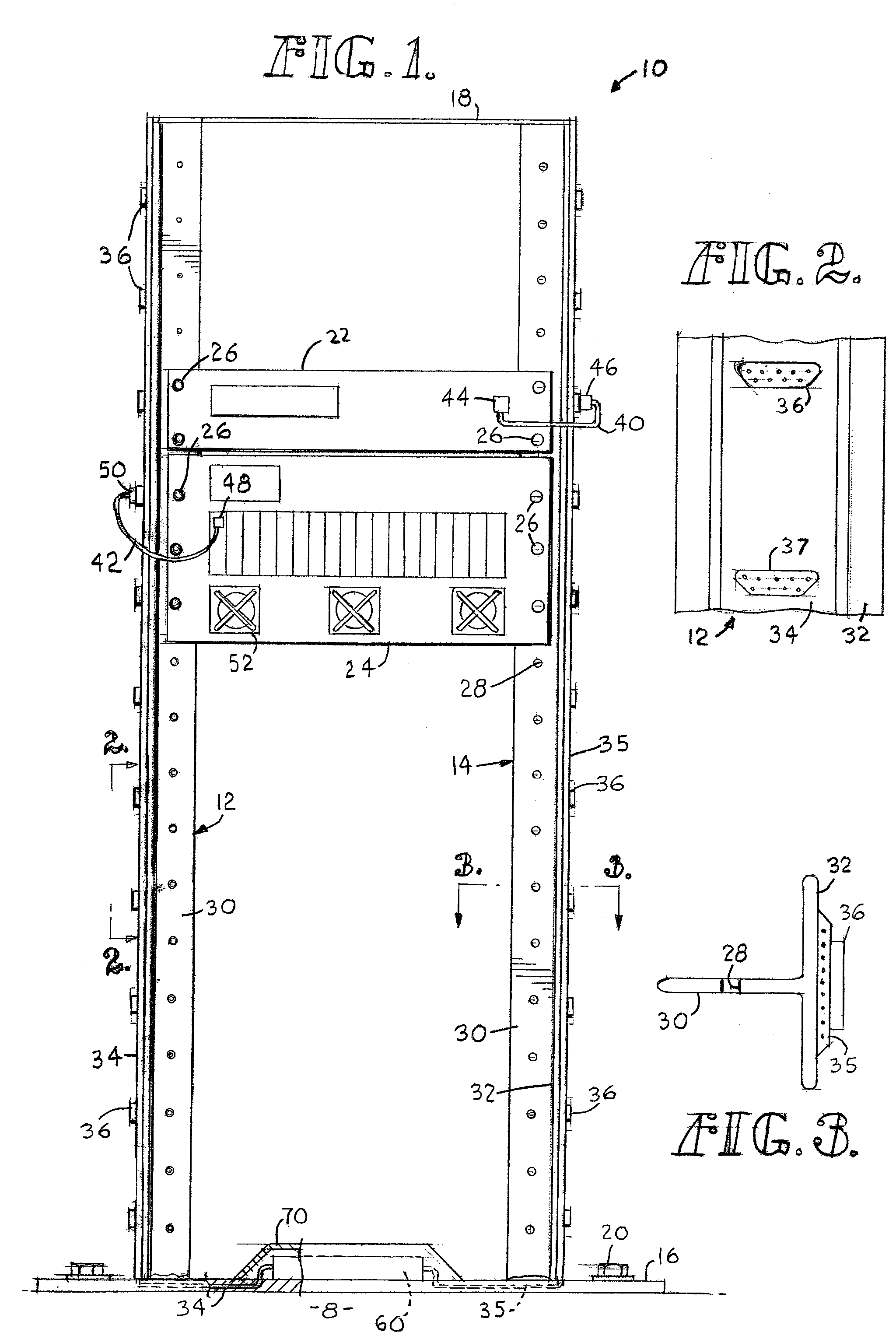 Equipment housing with interfacing computer