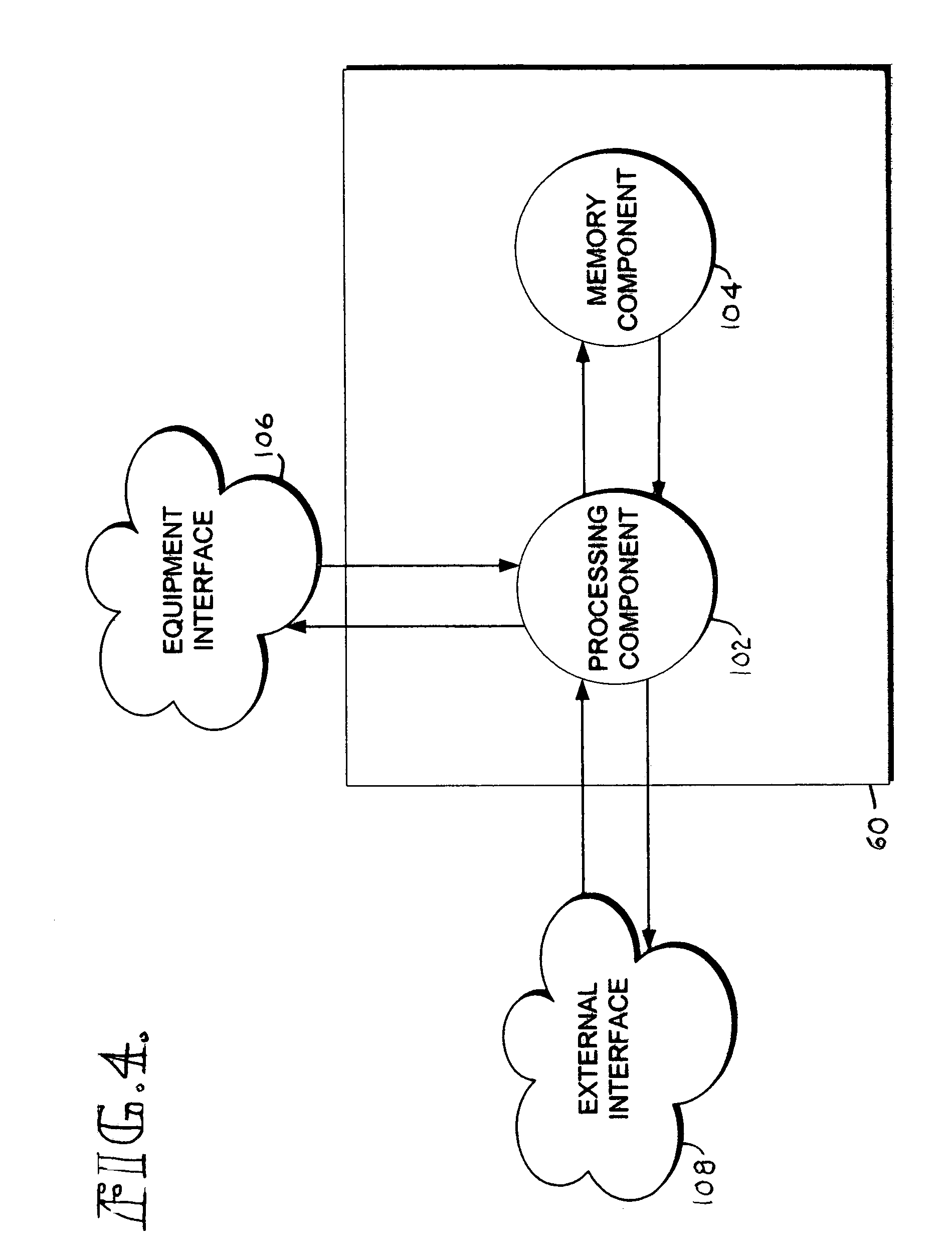 Equipment housing with interfacing computer