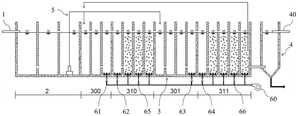 Modularized intelligent sewage treatment device for expressway service area and regulation and control method