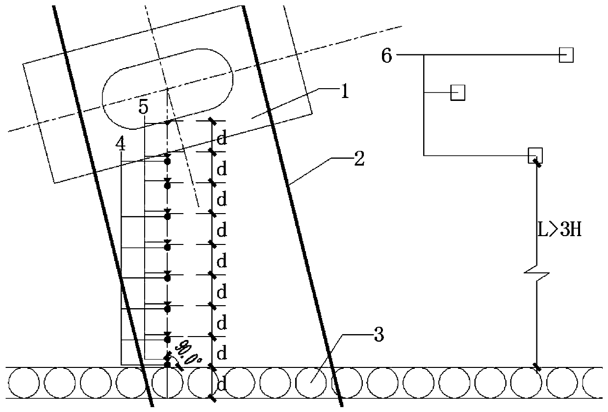 A monitoring method for the construction effect of foundation pit support piles under elevated high-speed railway lines