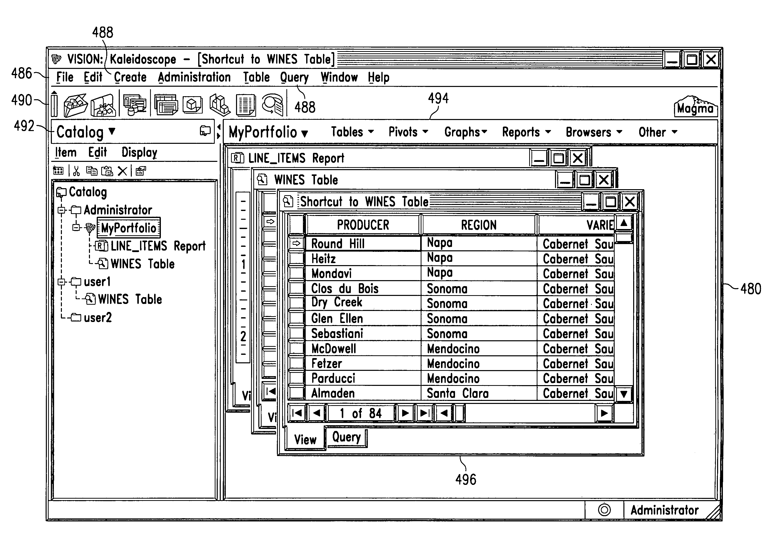 Method and system for displaying a plurality of discrete files in a compound file