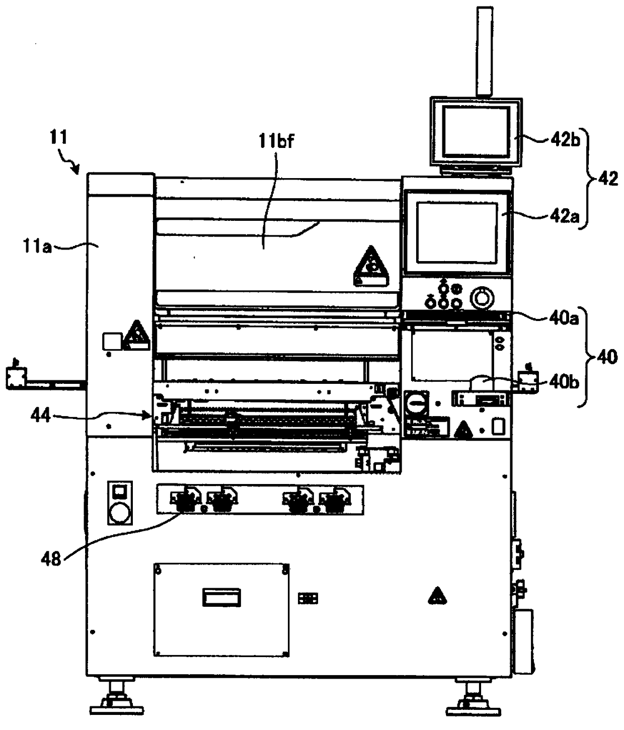 Electronic component mounting device, electronic component mounting system, and electronic component mounting method