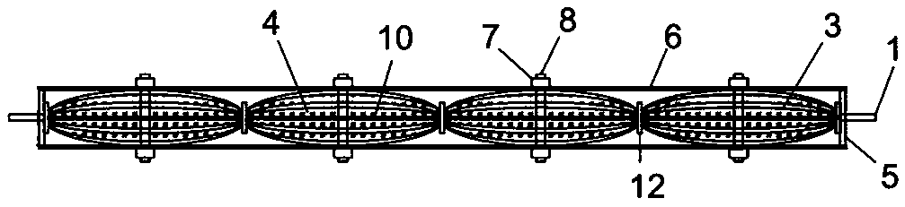 Energy dissipation brace for composite steel plate