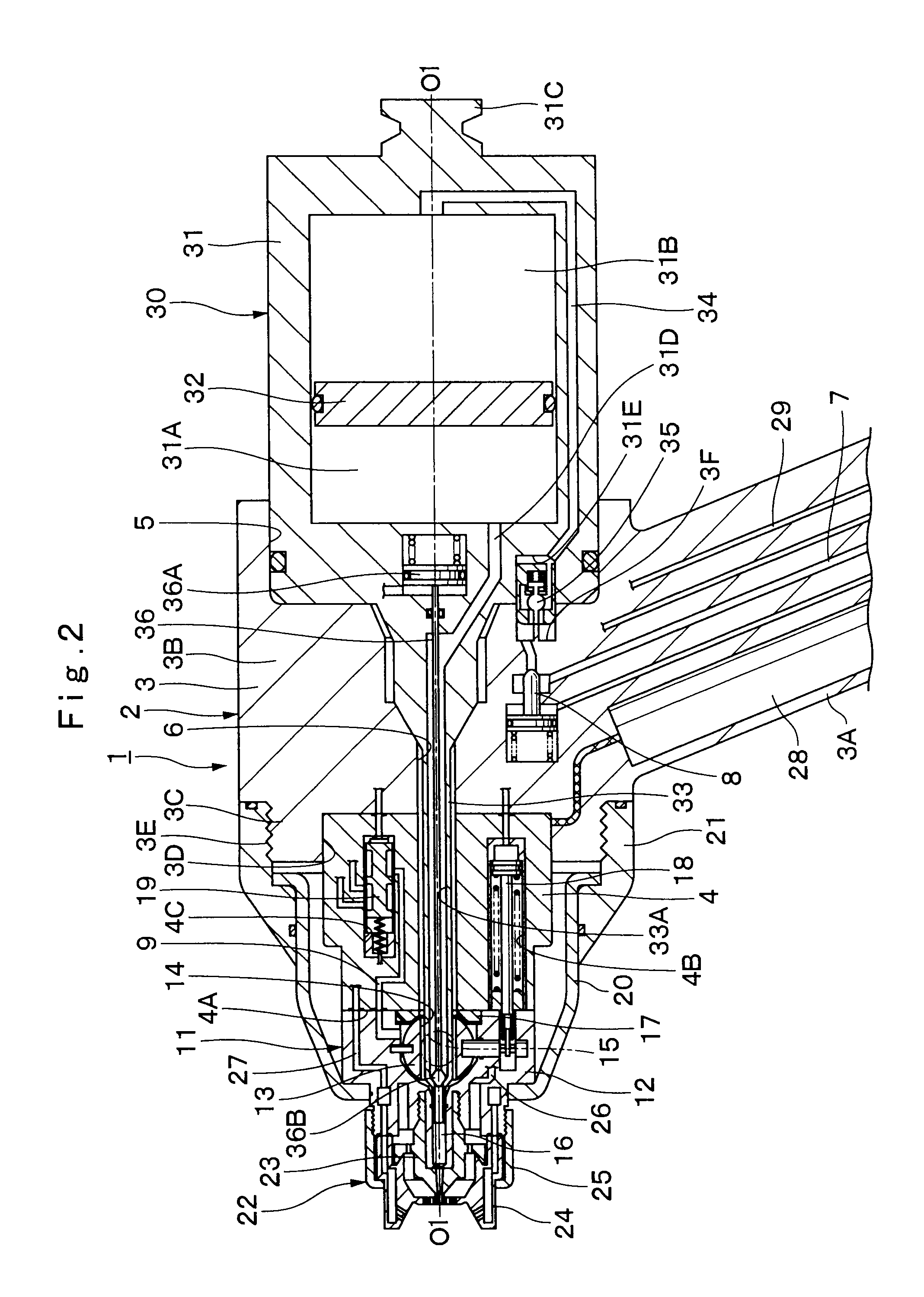 Air atomizing type coating apparatus