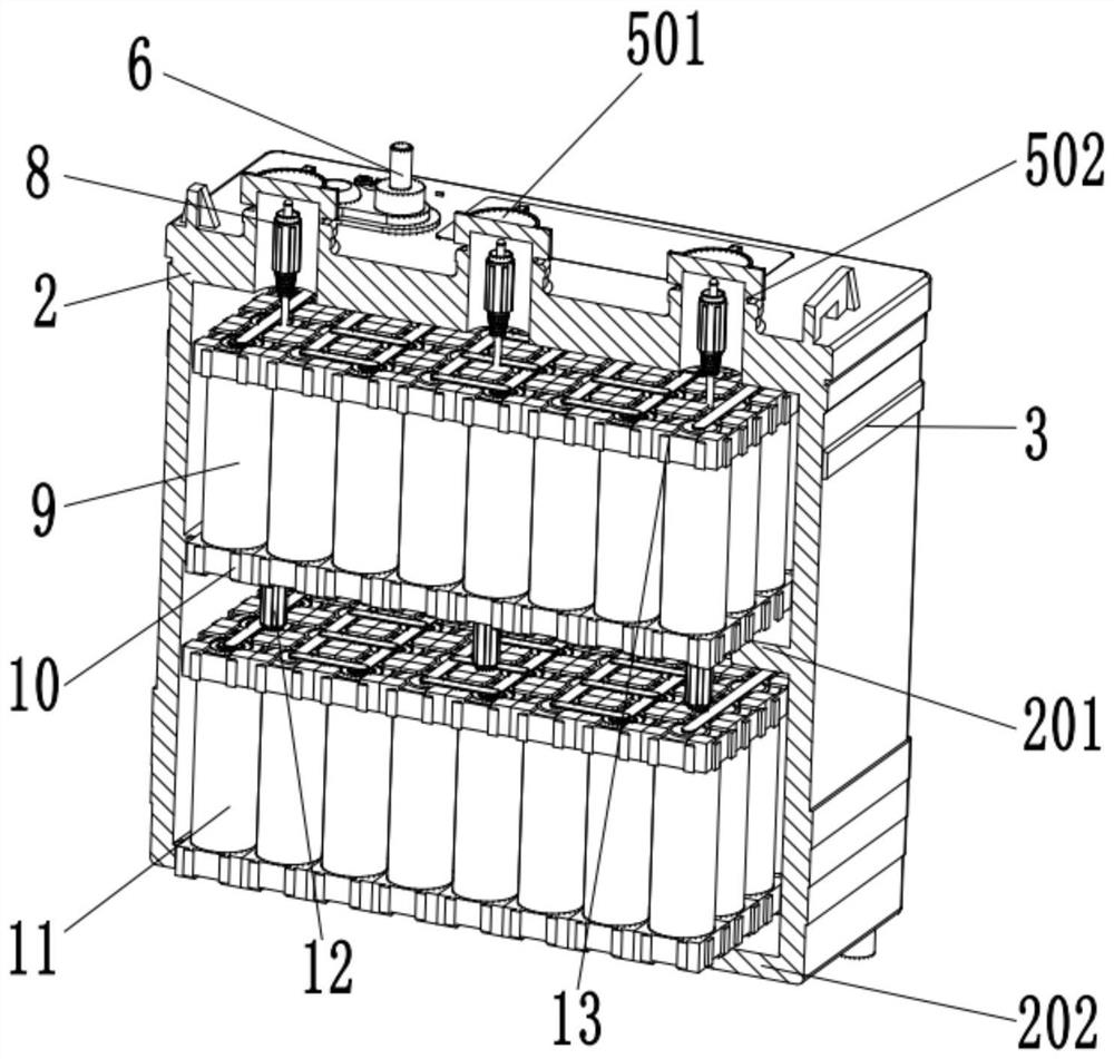 Multi-storage-battery collection installation type buried box