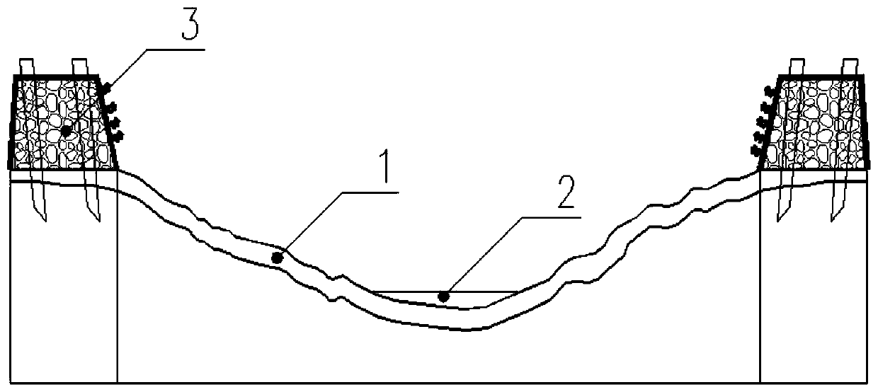 An ecological restoration device for anti-seepage and heavy storage of river courses