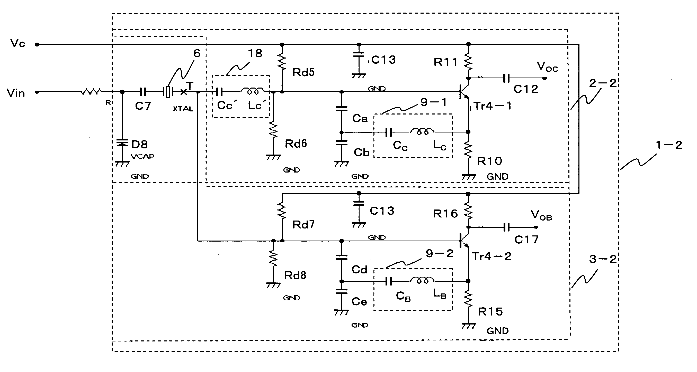 Dual mode quartz oscillation circuit