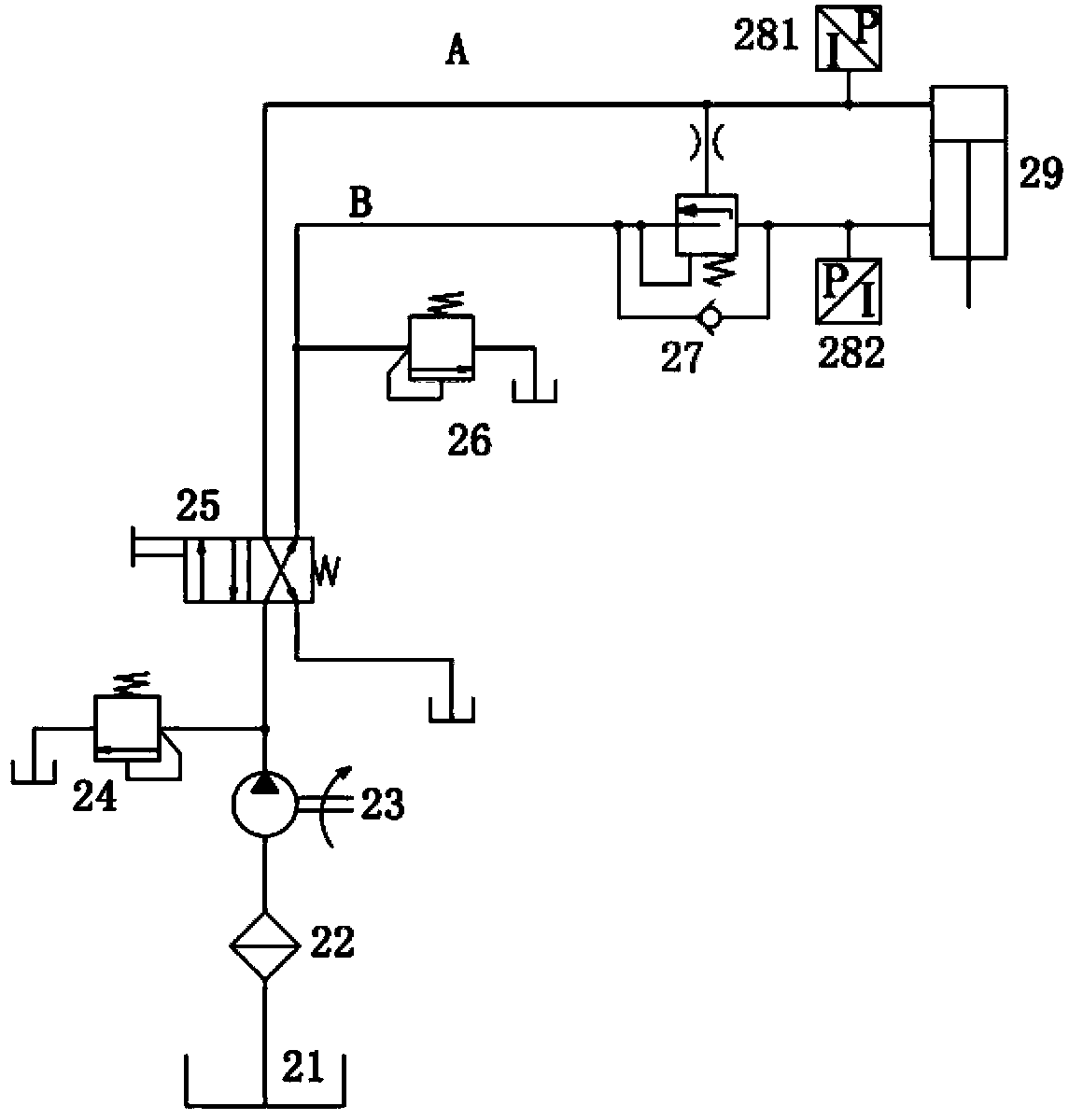 Pressure-controlled friction stir welding main shaft head device