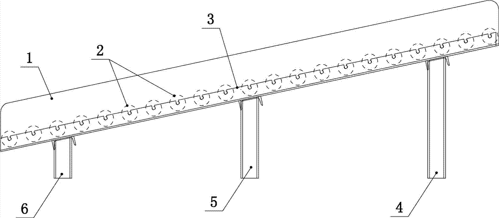 Carrier-roller gravitational material conveyer