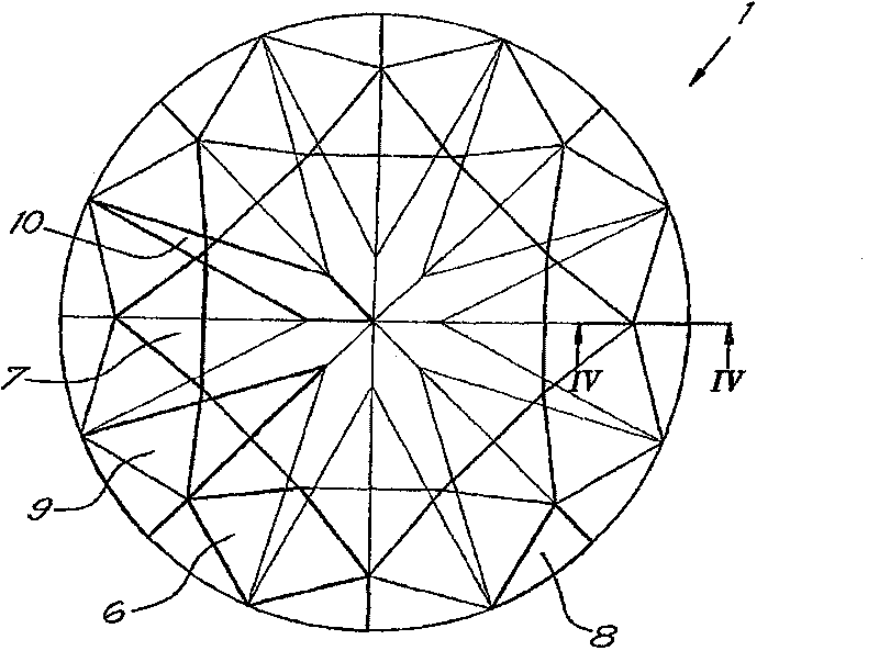 Cut diamond and cutting method