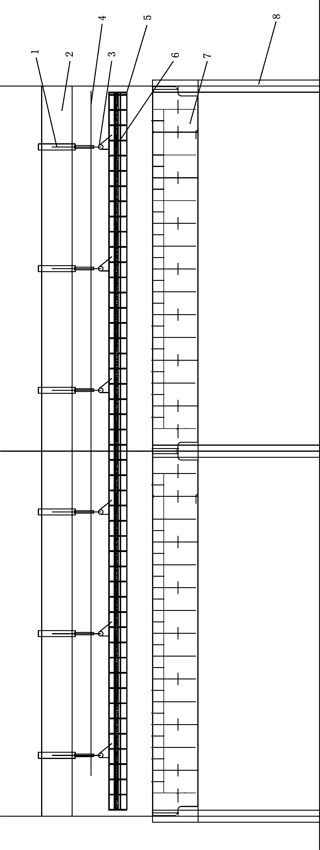 Protection method for CLTS gray bus for crane beam replacement