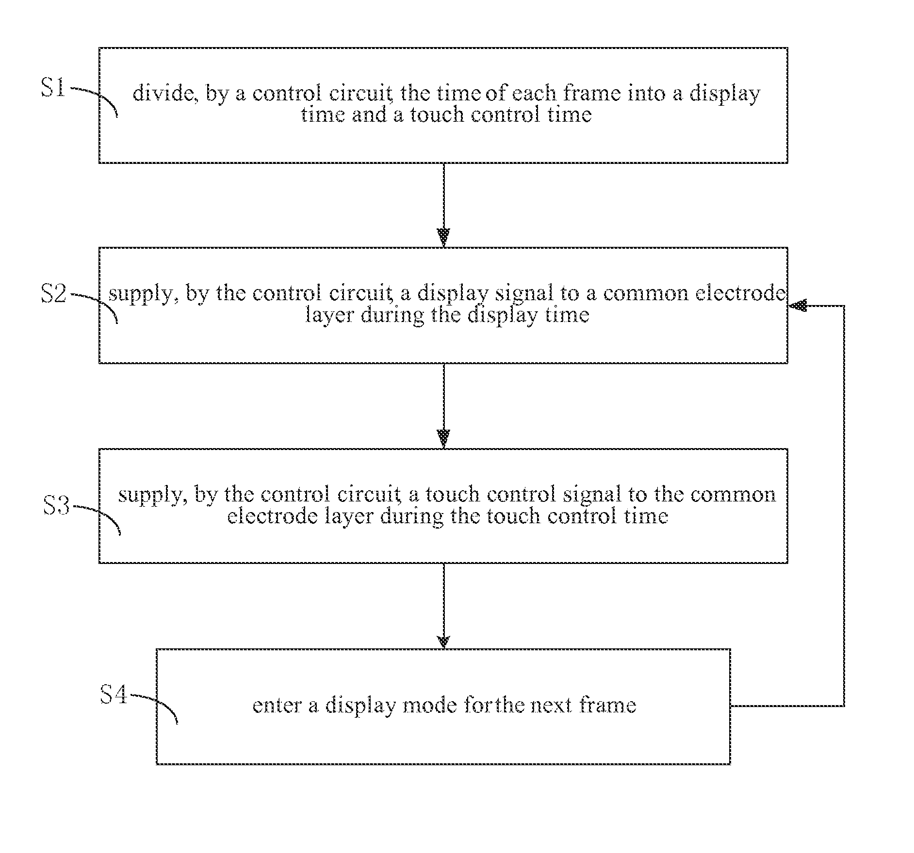 In-cell capacitive touch panel LCD module and method for driving the same