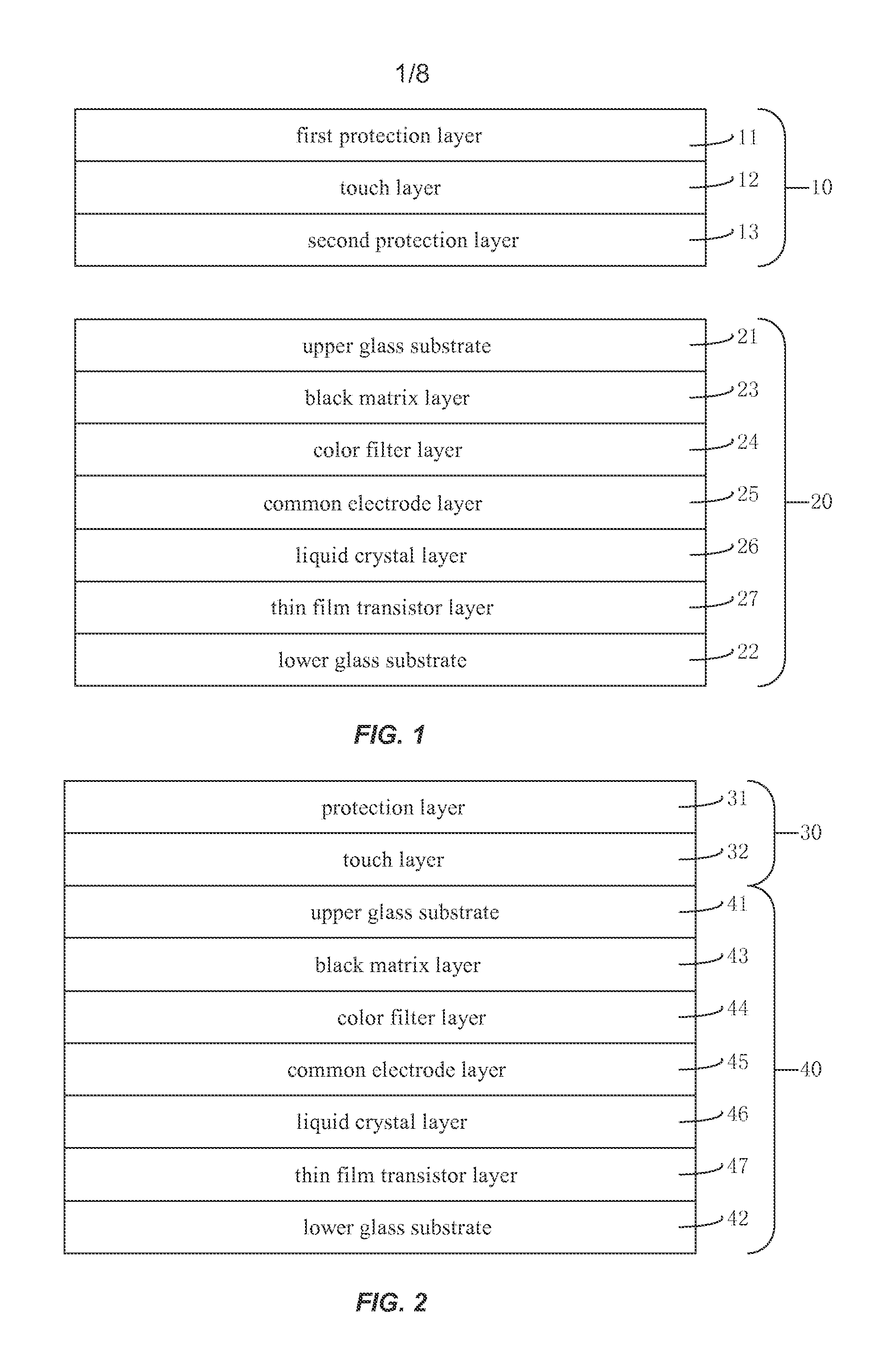 In-cell capacitive touch panel LCD module and method for driving the same