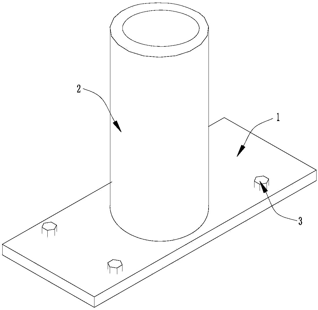 Guide bracket as well as guide structure of pump body of vertical type high-pressure centrifugal pump