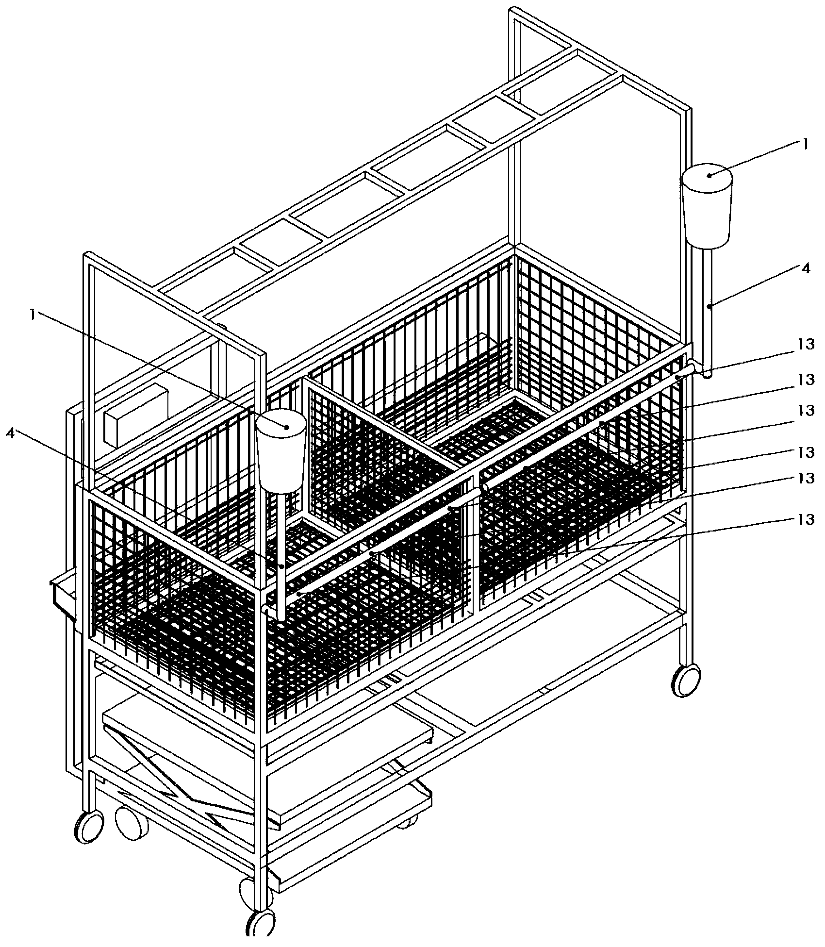 Method and special device for collecting data used for establishing broiler living environment comfort evaluation model