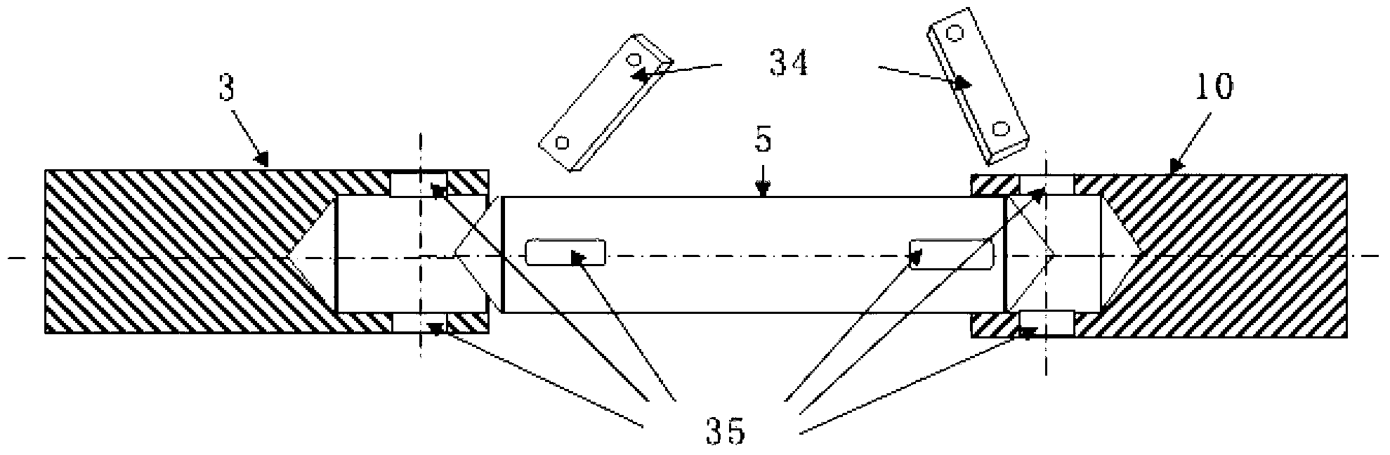 Device and method for rolling bearing detection and fault diagnosis