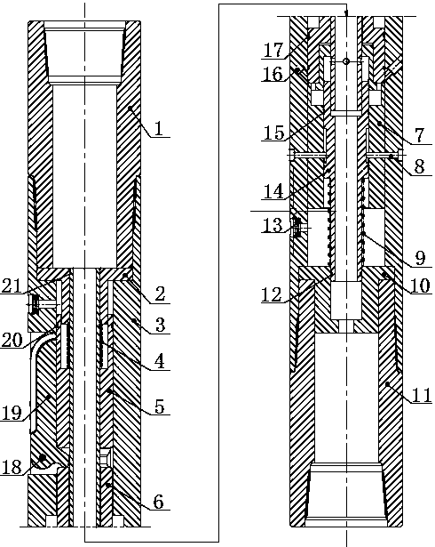 Underground device for reaming while drilling