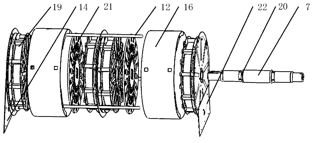 Four-phase double-faced flat plate type transverse magnetic field permanent magnet motor