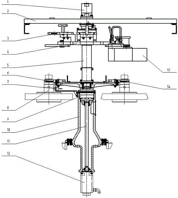 Automatic changing device of grinding wheel and grinding wheel cover of vertical internal and external grinding machine