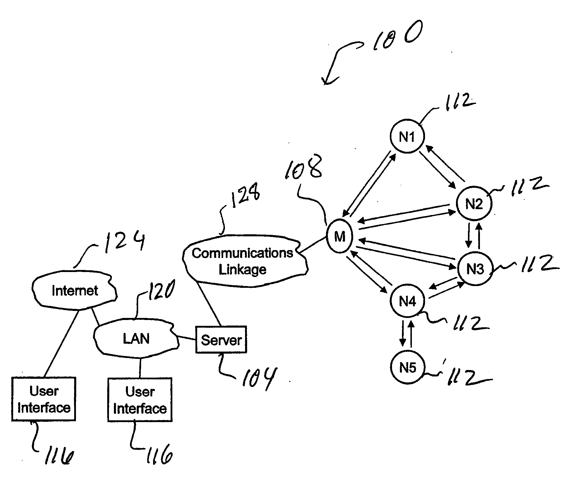 Radio frequency location determination system and method with wireless mesh sensor networks