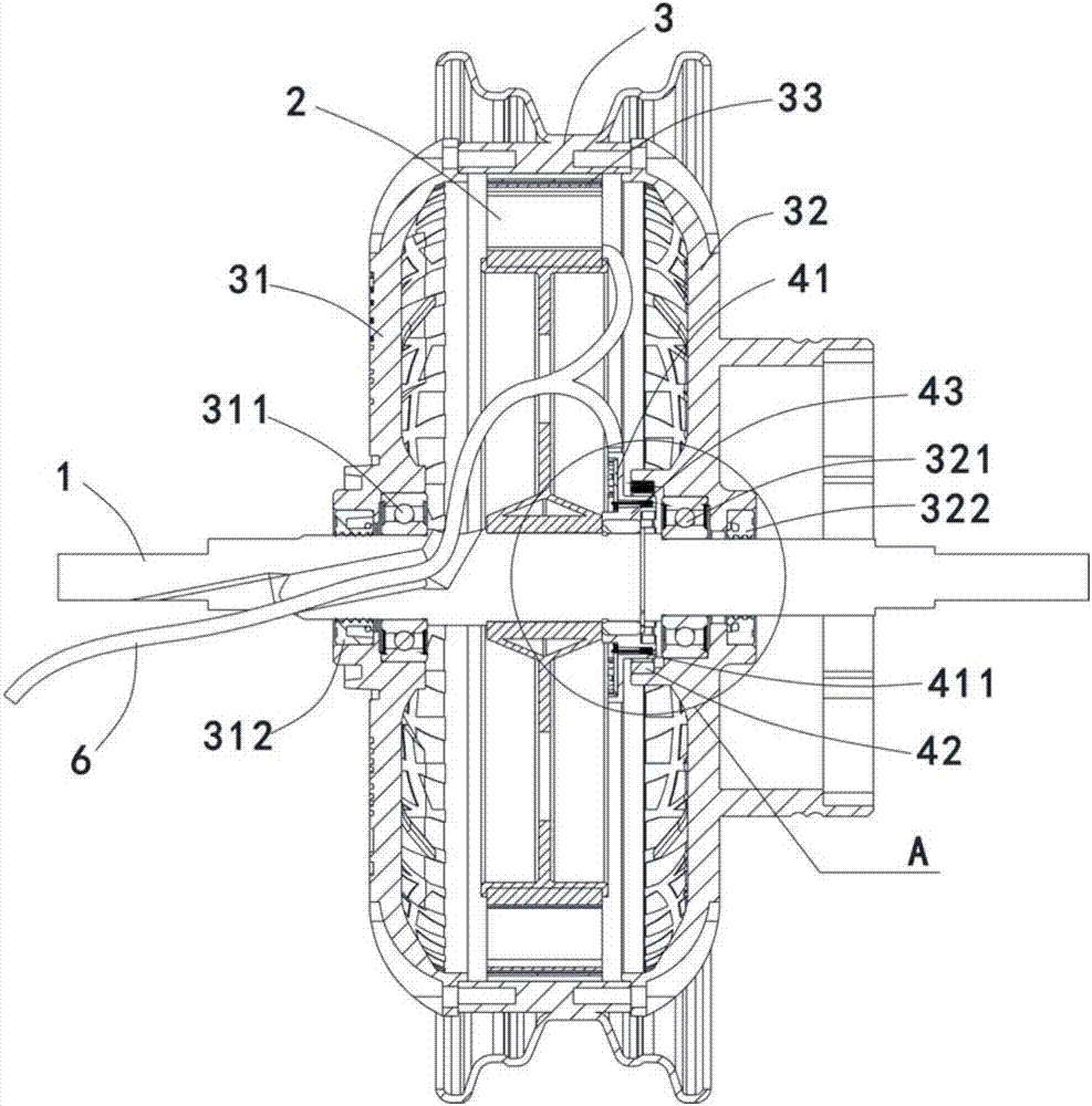 Wheel hub motor and position signal processing method thereof