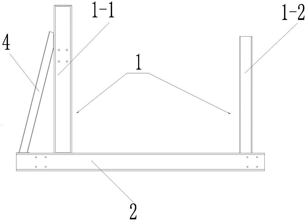 Erector off-line detection device and detection method