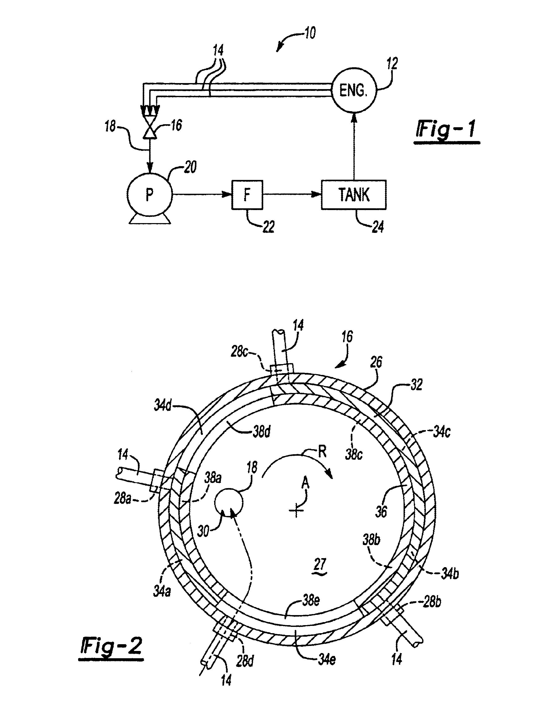 Lubrication system valve