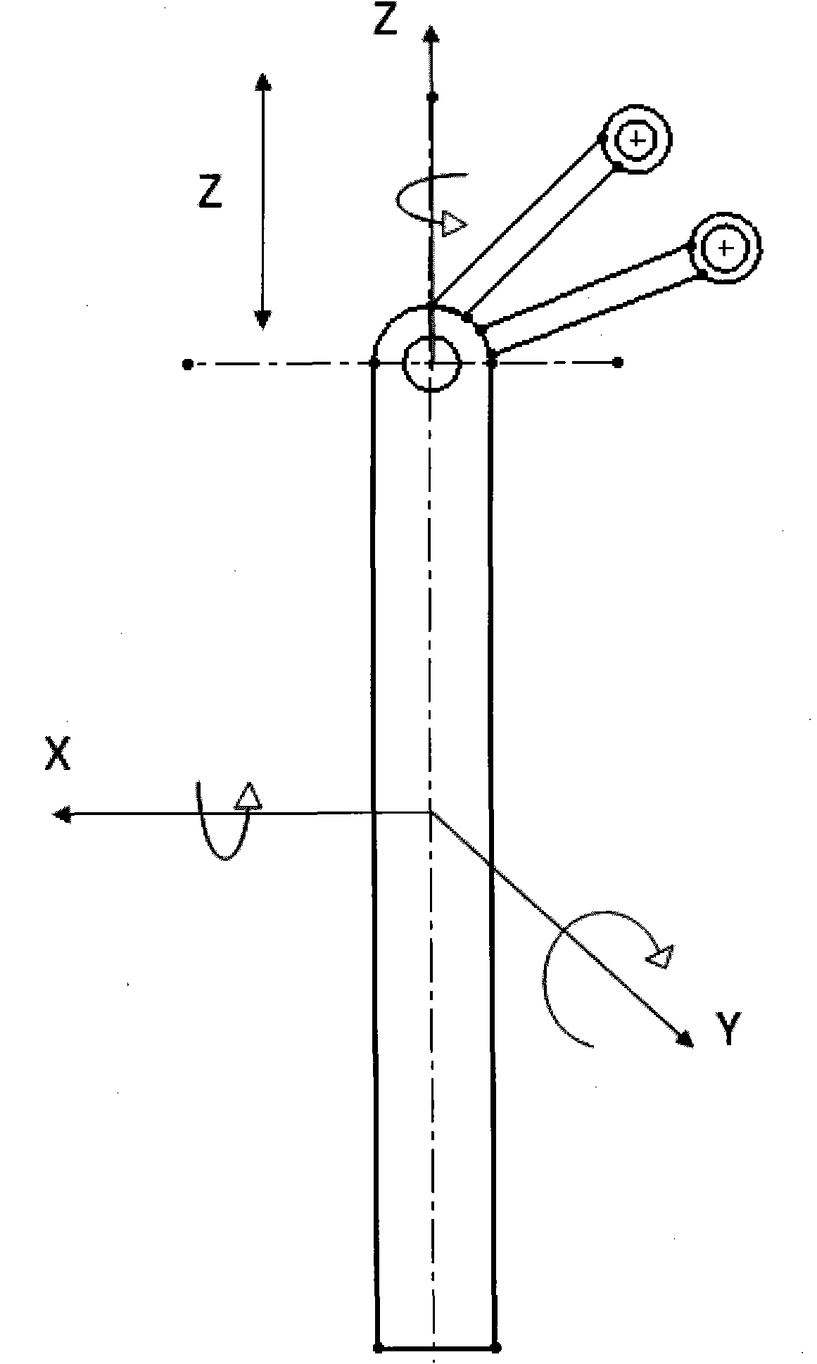 Virtual knee arthroscopic surgery device