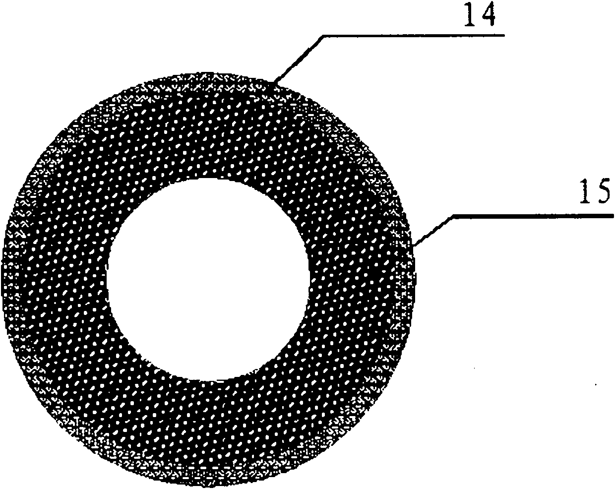 Hydrophilic polyvinylidene fluoride hollow fiber composite membrane and preparation method