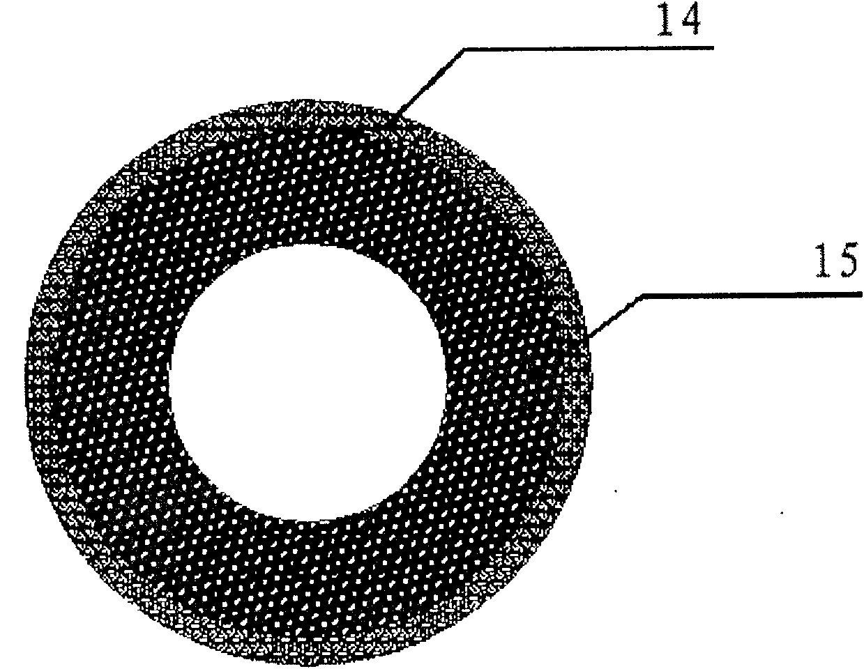 Hydrophilic polyvinylidene fluoride hollow fiber composite membrane and preparation method